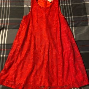 Red hot mini shift dress